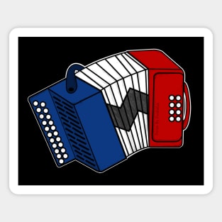 Accordion French Flag Accordionist France Musician Magnet